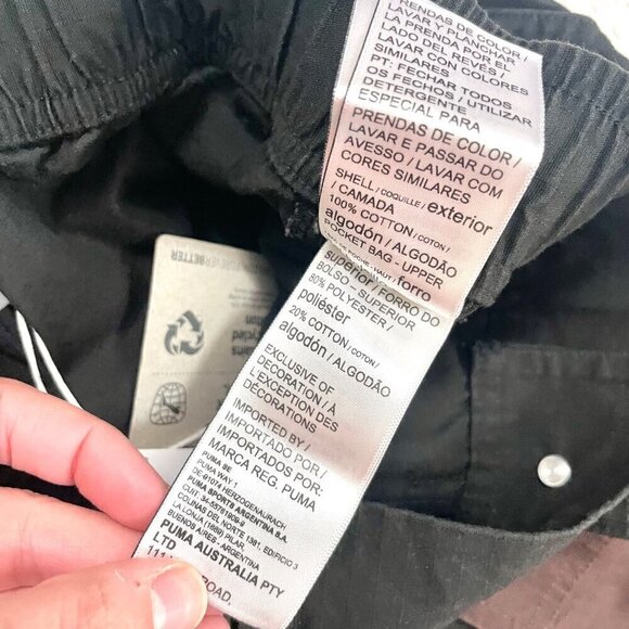 NWT Puma x Perks and Mini P.A.M Zip-Off Cargo Pants Puma Black Size M Unisex - Picture 7 of 8